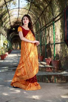 Art Silk New Bandhani Saree 