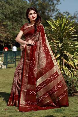 Art Silk New Bandhani Saree 