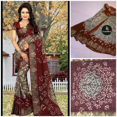 Art Silk New Bandhani Saree 