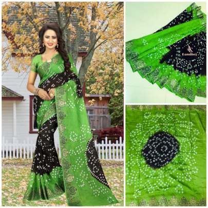 Art Silk New Bandhani Saree 