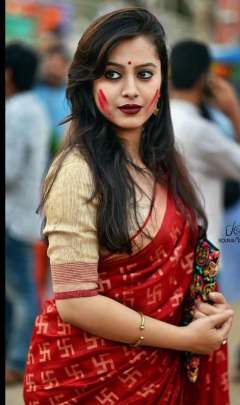 BEAUTIFUL CHANDERI COTTON SAREE IN ROYAL RED 