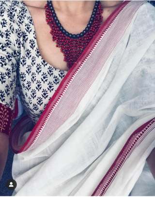 BEAUTIFUL MUNAR COTTON SILK SAREE