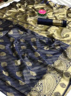 BEAUTIFUL SOFT BANARASI SILK SAREE WITH BEAUTIFUL  WEAVING