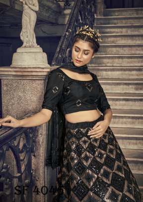 BRIDES VOL  1 Wedding Wear Lehengha Choli In Black Color By SHUBHKALA