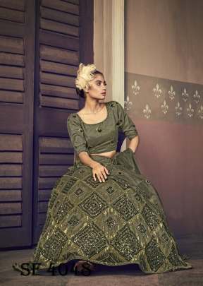 BRIDES VOL  1 Wedding Wear Lehengha Choli In Olive Green Color By SHUBHKALA