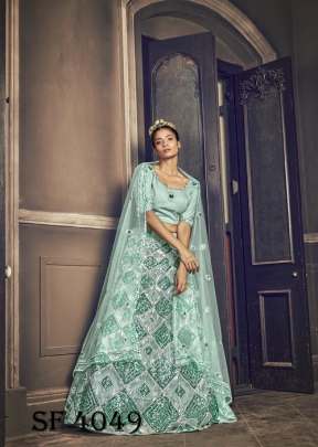 BRIDES VOL  1 Wedding Wear Lehengha Choli In Turquoise Blue Color By SHUBHKALA