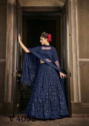 BRIDES VOL 2 Bridal Lehengha Choli In Navy Blue Color By SHUBHKALA