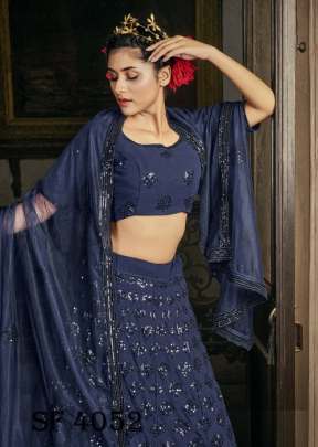 BRIDES VOL 2 Bridal Lehengha Choli In Navy Blue Color By SHUBHKALA