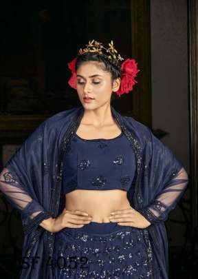 BRIDES VOL 2 Bridal Lehengha Choli In Navy Blue Color By SHUBHKALA