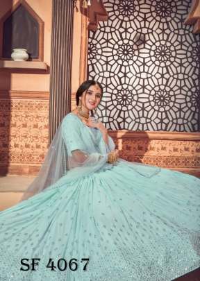 BRIDESMAID VOL 12 Bridal Look Lehengha Choli In Sky Color By SHUBHKALA