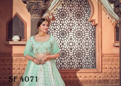 BRIDESMAID VOL 12 Bridal Look Lehengha Choli In Pista Color By SHUBHKALA