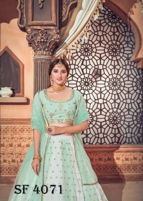 BRIDESMAID VOL 12 Bridal Look Lehengha Choli In Pista Color By SHUBHKALA