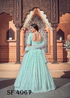 BRIDESMAID VOL 12 Bridal Look Lehengha Choli In Sky Color By SHUBHKALA