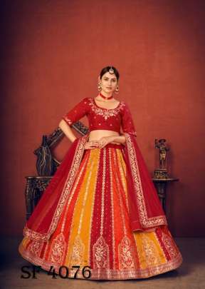 BRIDESMAID VOL 13 Bridal Look Lehengha Choli In Red Color By SHUBHKALA