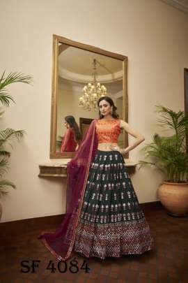 BRIDESMAID VOL 15 Bridal Look Lehengha Choli In Green Color By SHUBHKALA