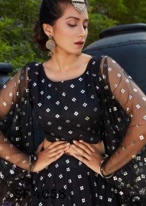 BRIDESMAID VOL 9 Wedding Wear Lehengha Choli In Black Color By SHUBHKALA