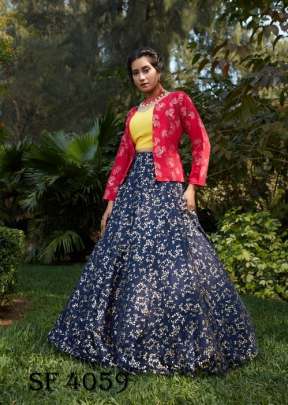 BRIDESMAID VOL 9 Wedding Wear Lehengha Choli In Navy Blue Color By SHUBHKALA