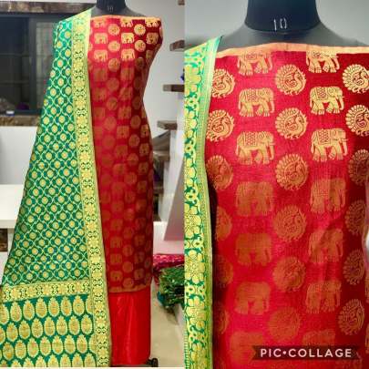 Banarasi Jacqurd Naylon With  Zari  Work  Butti 