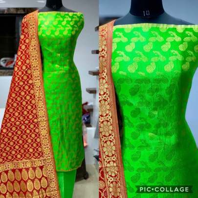 Banarasi Jacqurd Naylon With  Zari  Work  Butti