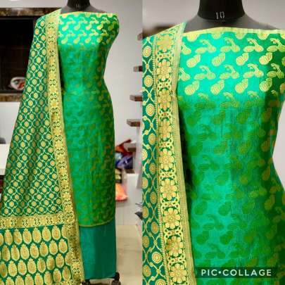 Banarasi Jacqurd Naylon With  Zari  Work  Butti