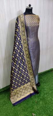 Banarasi Jacqurd Nylon With Thread And Zari Work Butti