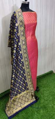 Banarasi Jacqurd Nylon With Thread And Zari Work Butti