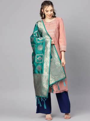 Banarasi Silk Dupatta With Zari Work