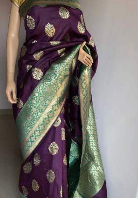 Banarasi silk meenkari weaving saree 