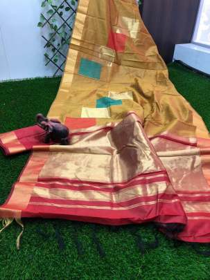 Banglori Raw Silk Saree With Rich Golden Zari saree