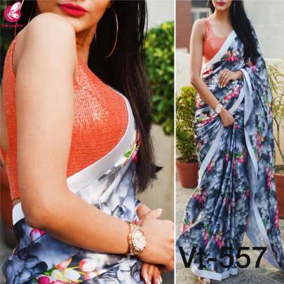 Beautiful Heavy Vichitra Silk Saree