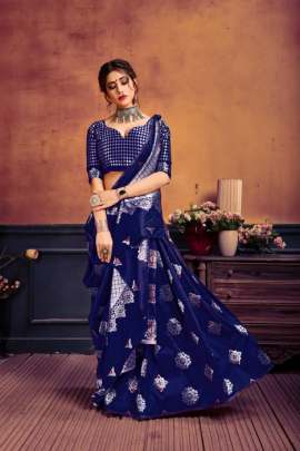 Bhagyashree Navy Blue