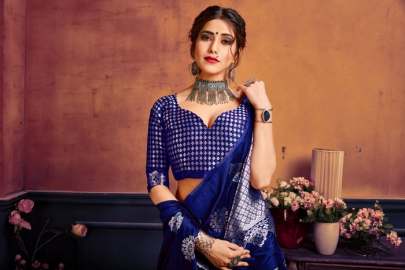 Bhagyashree Navy Blue