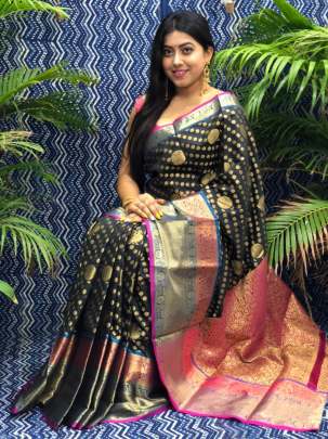 Black Clocked Astounding Saree Collection