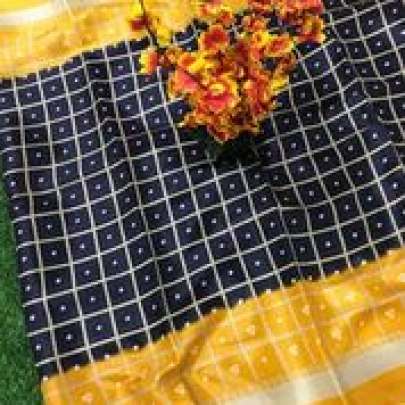 Checks  Box Bandhini Saree