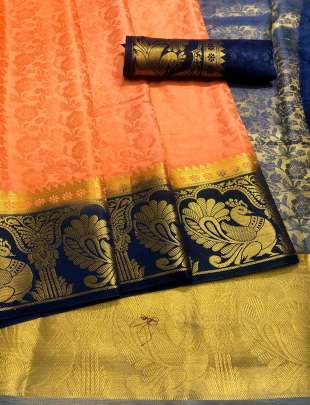 Chit Pallu Orange Color