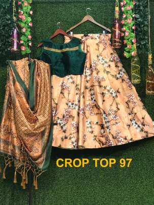 Crop Top Designer Lehenga