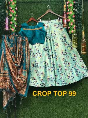 Crop Top Designer Lehenga
