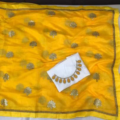 DESIGNER CHANDERI SILK SAREE
