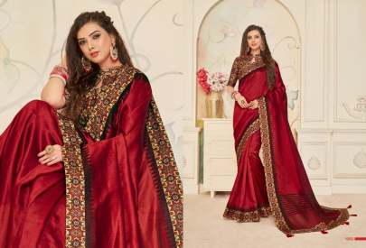 Dasigner Silk Look Saree Catalogue