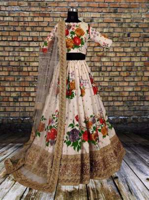 Degital Print Lehnga  