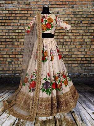 Degital Print Lehnga  