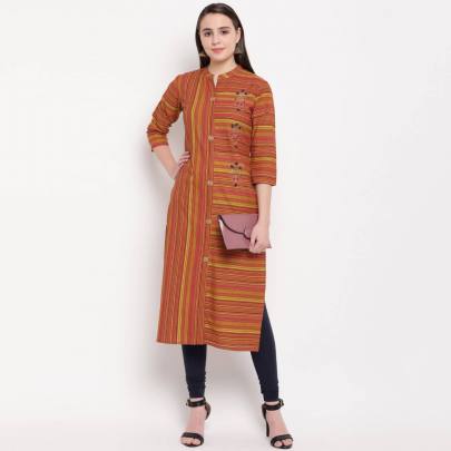 Designer Cotton Kurti Multi