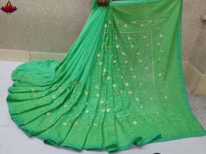 Designer Gorgette Party Wear Saree