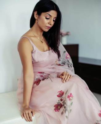 KD Digital Printed  Partywear Saree