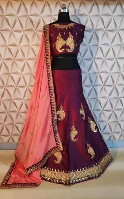  Exclusive Embroidery Work Designer Lehenga