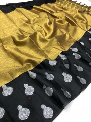 Exclusive kora muslin weaving sarees with pretty zari weaves desing