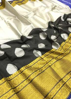 Exclusive kora muslin weaving sarees with pretty zari weaves desing
