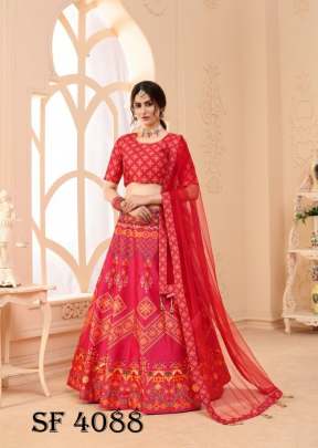 FLORAL VOL  2 Bridal Lehengha Choli In Pink Color By SHUBHKALA