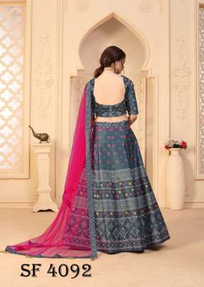 FLORAL VOL  2 Bridal Lehengha Choli In Grey Color By SHUBHKALA