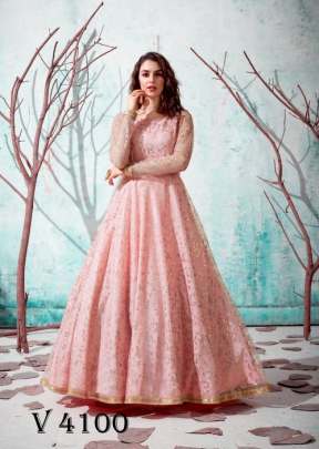 FLORY VOL 13 Anarkali Long Gown In Pink Color By SHUBHKALA